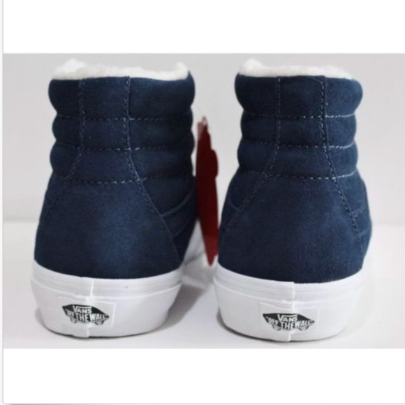 Vans SK8 Hi Reissue Suede Fleece Dress Blues True - Picture 5 of 8
